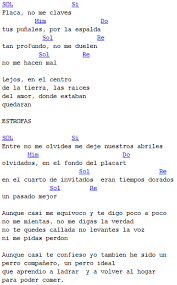 Hasta que me olvides = until (the day) you forget about me (when you don't think about me anymore). Como Tocar Flaca De Andres Calamaro Acordes Notas Tabs Cursos De Teclados Musicales Guitarra Musica Canciones De Guitarra