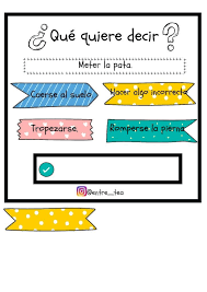 Manipulativos El Juego De Las Frases Hechas Orientacion Andujar Frases Hechas Juegos De Gramatica Juegos De Vocabulario