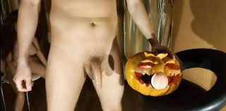 Guy Fucks a Pumpkin for Halloween: Ukrainian Gay Twink Porn