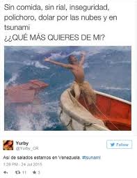 Olas llegarán al perú en la madrugada y serán de menos de 30 centímetros. Los Memes Que Salieron Tras El Alerta De Tsunami En Venezuela 6