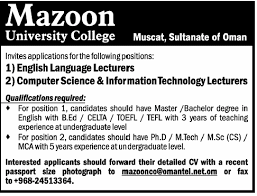 students will be asked to submit a cv