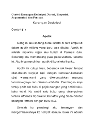 Contoh paragraf deskripsi tidak perlu dibuat. Contoh Karangan Deskripsi Dalam Bahasa Jawa Berbagai Contoh