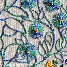 I like daisy coloring pages that are cute and sometimes i like those that are realistic. Coloring Book Embroidery A Glorious Peacock Needlenthread Com