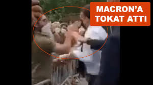 Macron'un saldırıya uğradığı anlar saniye saniye görüntülendi. Fwbze 5j8u3r M