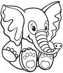 Ver más ideas sobre dibujos, pintura en tela, dibujos para bordar. Peluche Elefante Imagen En Blanco Y Negro De Dibujos Animados Para Ninos Pequenos Ilustraciones Vectoriales Clip Art Vectorizado Libre De Derechos Image 35849215