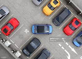 Aerial View Of Parking Lot Half Of Parking Lot Available For Ev In 2020 Parking Solutions Park Parking Lot