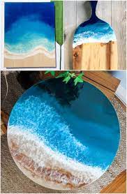 How to make your own resin beach coasters? Ocean Beach Resin Art Shop Diy Ideas Coastal Decor Ideas Interior Design Diy Shopping