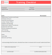 Instant download & no registration required. Employee Training Checklist Template For Excel Word Printable Format