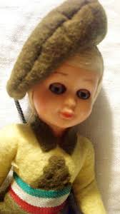 Bambola antica vintage vestita di pannolenci PICCOLA ITALIANA