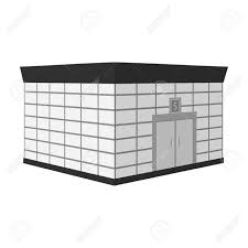Office Premises Of The Bank Central Bank Single Icon In Monochrome Style Vector Symbol Stock Illustratio Business Advertising Design Advertising Design Design