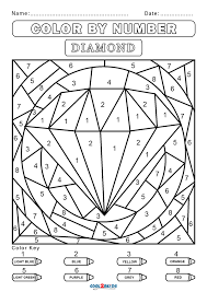 Number 5 coloring pages for kids counting sheets printables free. Free Color By Number Worksheets Cool2bkids