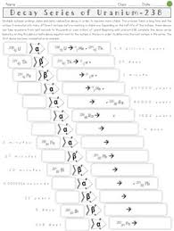 Choose from 500 different sets of flashcards about nuclear decay on quizlet. Radioactive Decay Series Of Uranium 238 Worksheet By Sunrise Science