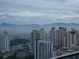1 bedroom condo in mont kiara to rent from £516 pw, with a shared swimming pool. View Of Mont Kiara From The Verve Suites Kuala Lumpur Malaysia Mapio Net