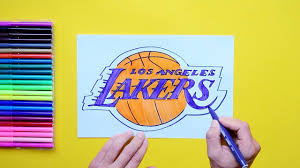 Follow the simple instructions and in no time you've created a great looking superman logo drawing. How To Draw La Lakers Logo Nba Team Youtube