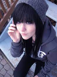 Cute emo girl with black hair and blue eyes. The Girl With The Blue Eyes By Tonstaar On Deviantart