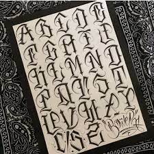Maybe you would like to learn more about one of these? Chicano Tattoo Script Alphabet Novocom Top
