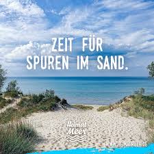 Zeit Fur Spuren Im Sand Spruche Urlaub Strand Spruche Zitate Reisen