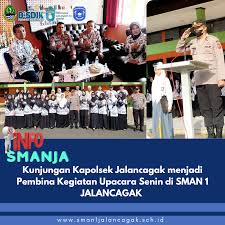 Kapolsek Jalancagak Menjadi Pembina Kegiatan Upacara Senin di SMAN 1  JALANCAGAK – SMAN 1 JALANCAGAK
