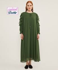 Aker Buyuk Beden Volanli Yesil Elbise Aker Sonbahar Elbise Modelleri Ve Fiyatlari Elbise Elbise Modelleri Moda Stilleri