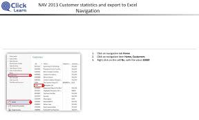 Ip index tld index domain index site index. Nav 2013 Customer Statistics And Export To Excel Ppt Download