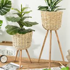 Richoose vertical hanging garden planter with 7 pockets. Garden Decoration Floor Vase Plant Stand Wickerwork Flower Pot Holder Display Potted Rack Rustic Decor Plant Pot Garden Supplies Buy Rattan Flower Basket For Garden Decoration Multifunctional Flower Pot Flower Pot For Various