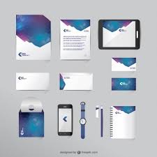 Corporate Identity Mock Up In Space Colors Corporate Identity Mockup Vector Free Visual Identity