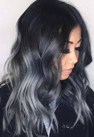 Black hairshow hair offer an array of authentic natural looking human hair extensions.our hair extension texture and quality are superior and incomparable. Remy Human Hair Weft Ombre Black To Blue Grey Hair Styles Black Hair Ombre Grey Ombre Hair