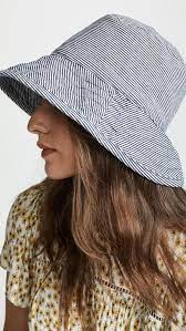 Hat Attack Washed Cotton Crusher Hat In Stripe Brown Lyst