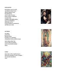 Check spelling or type a new query. Padre Nuestro Ave Maria Y Gloria En Latin