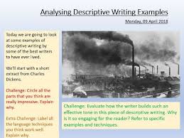 Remember, some questions will be assessing your knowledge and understanding of key features and characteristics of a period studied, others will require you to explain and analyse historic events, others will require you to compare and. English Language Paper 1 Question 5 Resources Descriptive Writing Creative Writing Examples Examples Of Descriptive Writing