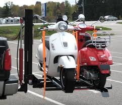 They can be simply mounted on the back of a vehicle using a hitch. 850lb Motorcyle Scooter Double Carrier Manual Hydraulic Lift