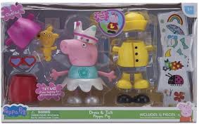 Customisable character features include name. Peppa Pig Funny Dresses Juguetesland