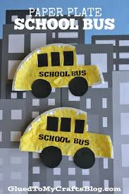Paper Plate School Bus Kid Craft Back To School Crafts For Kids Transportation Crafts School Crafts