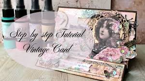 In fact one special offers a 25 vintage card submission for just $8 per card. Step By Step Tutorial Vintage Card By Elena Martynova Youtube