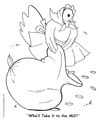The little red hen fairy tale activity pack includes activities for literacy, math, science, dramatic play, centers, and more! Take To Mill Little Red Hen Story Coloring Page