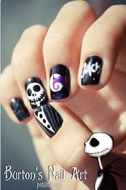 Jack Skellington Nails Halloween Nails Diy Nightmare Before Christmas Nails Cute Halloween Nails