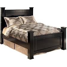 These ashley furniture queen size beds are available on multiple styles, finishes, sizes, etc Amazon Com Ashley Furniture Signature Design Shay Queen Poster Rails Component Piece Almost Black Home Kitchen