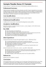 Sample Theatre Nurse Cv Sample Myperfectcv Nursing Resume Nursing Cv Theatre Nurse