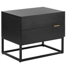 Bedside tables are the unsung heroes of the night, keeping your phone, books, alarm clock and glass of water within reach. Black Bedside Tables Temple Webster