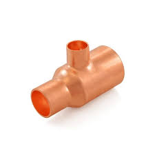 1-1/4" x 3/4" x 1/2" Reducing Copper Tee Fitting - PexUniverse