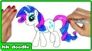 Would you like to see more art of my own characters, or perhaps a bit of development for each character? How To Draw Rarity From My Little Pony Step By Step Drawing Tutorial By Hooplakidzdoodle Youtube
