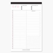 A5 Time Table Checklist Daily Notepad Planner Planner Notepad Custom Sticky Notes Planner
