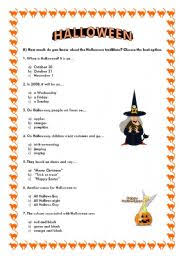 Perhaps it was the unique r. Halloween Quiz Esl Worksheet By Ladybug