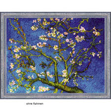 Lke liebevolle kreuzstichentwürfe schneemann laterne point de croix kreuzstich. Riolis Sticken Mandelblute Van Gogh Stickset Kreuzstich 30 59