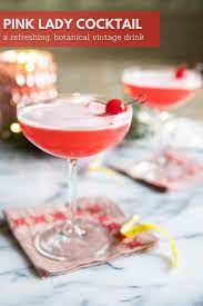 Pink Lady Cocktail Recipe Pink Lady Cocktail Drink Recipes Nonalcoholic Sweet Cocktails