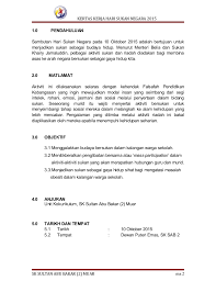 Kertas kerja lawatan ke penjara kajang. Kertas Kerja Hari Sukan Negara 2015