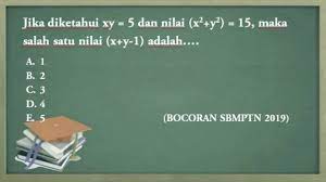 Kalau kamu mau tahu cara mengerjakan soal lainnya, ikutan bergabung di ruangguru digital bootcampyuk! Soal Utbk Sbmptn 2019 Matematika Dasar Soal 3 Youtube