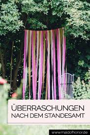 Uberraschung Nach Dem Standesamt 6 Wundervolle Ideen Trauzeugin Hochzeit Uberraschung Hochzeit Hochzeit Aktionen