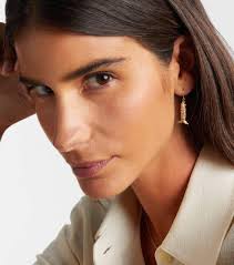 Sydney Evan Moving Fish 14Kt Earrings With Diamonds in White