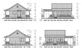 Elevation Of A House With Detail Dimension In Dwg File Elevation Drawing Open House Plans House Elevation